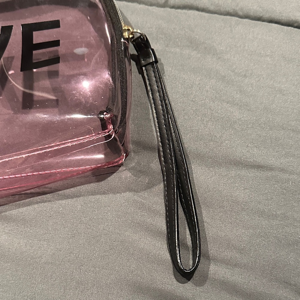 Victoria's Secret Love Pink Transparent Cosmetic Bag - Picture 6 of 6